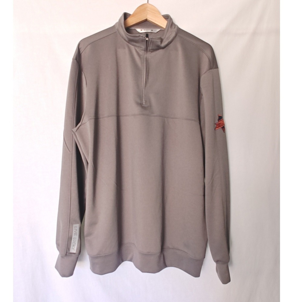 Black Clover Quarter Zip Pullover XL Grey Las Vegas Aviators Live Lucky MILB